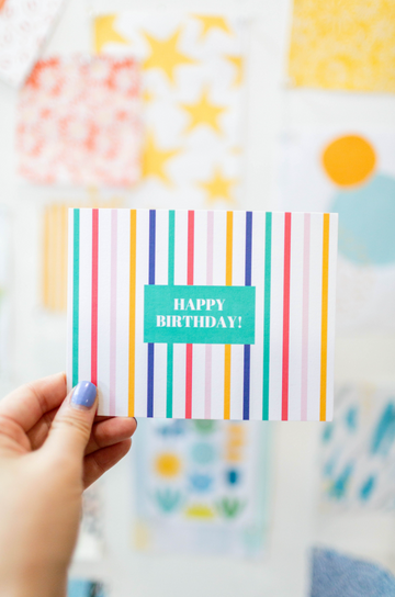 Grab N' Go: Happy Birthday  Party Stripe Notes
