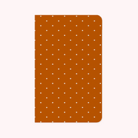 Micro Dot Burnt Orange