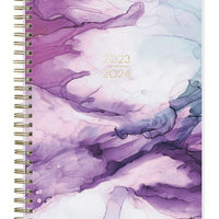 Blue Sky 2023/ 2024 Agenda (Months + Weeks) 5"x8" Deep Purple Ocean