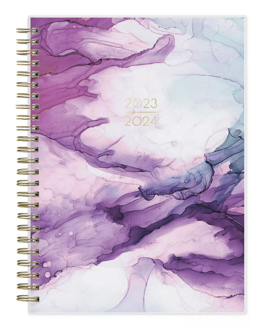 Aqua Blue Watercolor Background Notebook