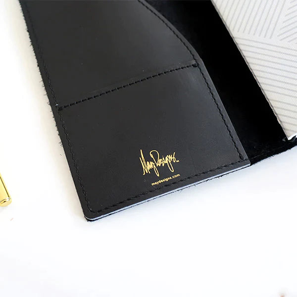 Grab N' Go: Taro Leaf Leather Folio