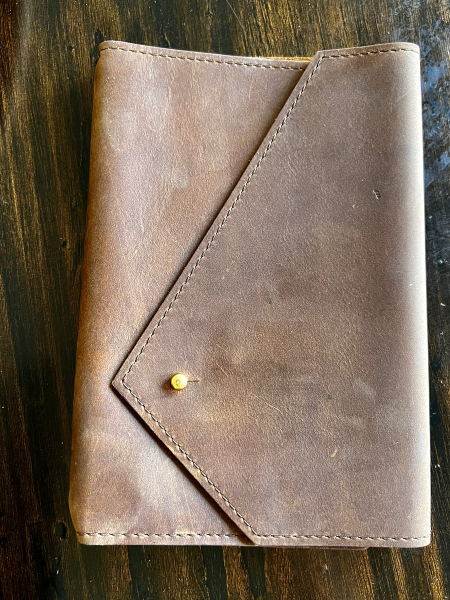 Grab N' Go: Chocolate Leather Folio