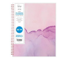 Blue Sky 2023 Agenda (Months + Weeks)  8.5"x11" Lilac