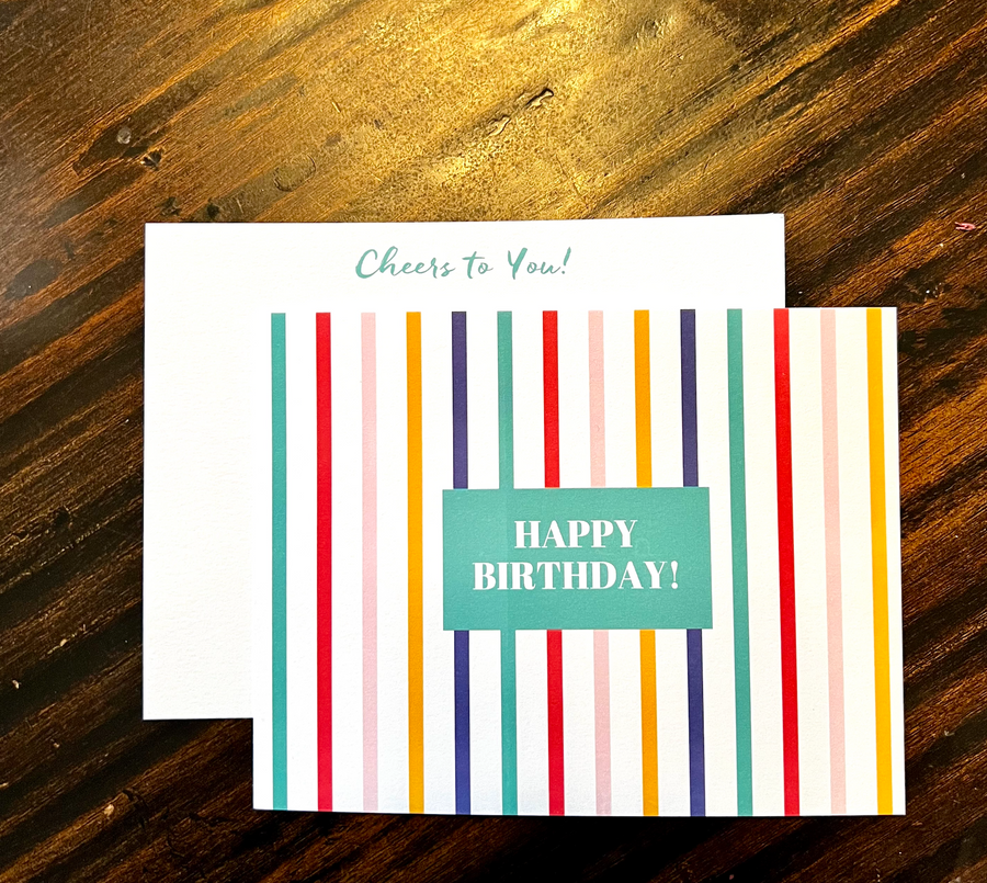 Grab N' Go: Happy Birthday  Party Stripe Notes