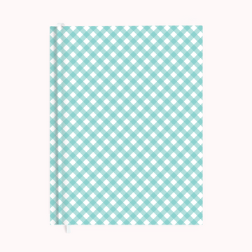 Gingham Aqua