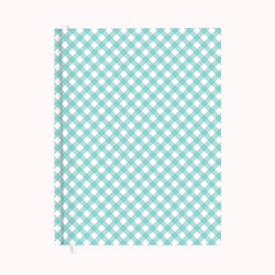 Gingham Aqua