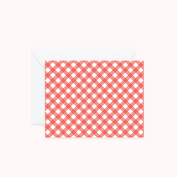 Gingham Red