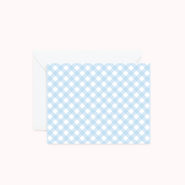 Gingham Light Blue