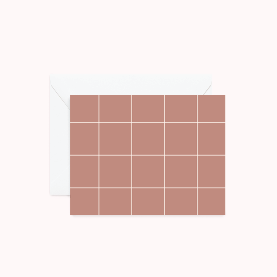 Grid Dusty Rose