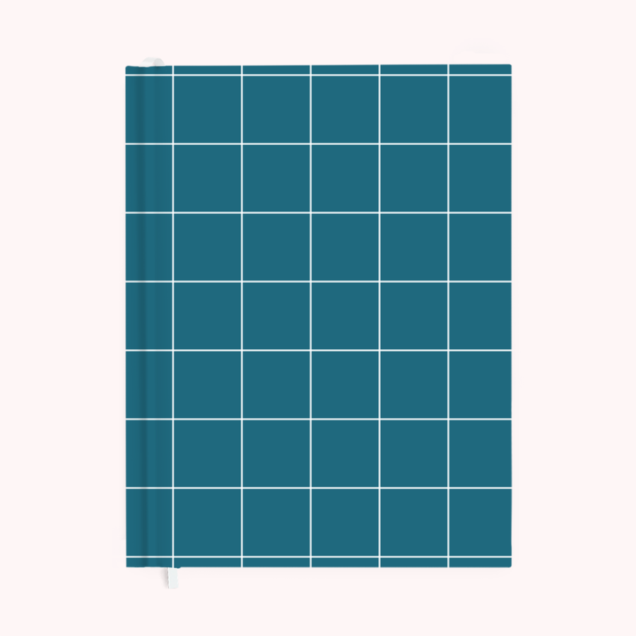 Grid Elm Large Notebook