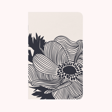 Lino Anemone Black