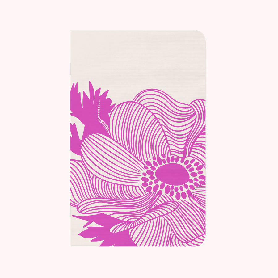 Lino Anemone Fuchsia