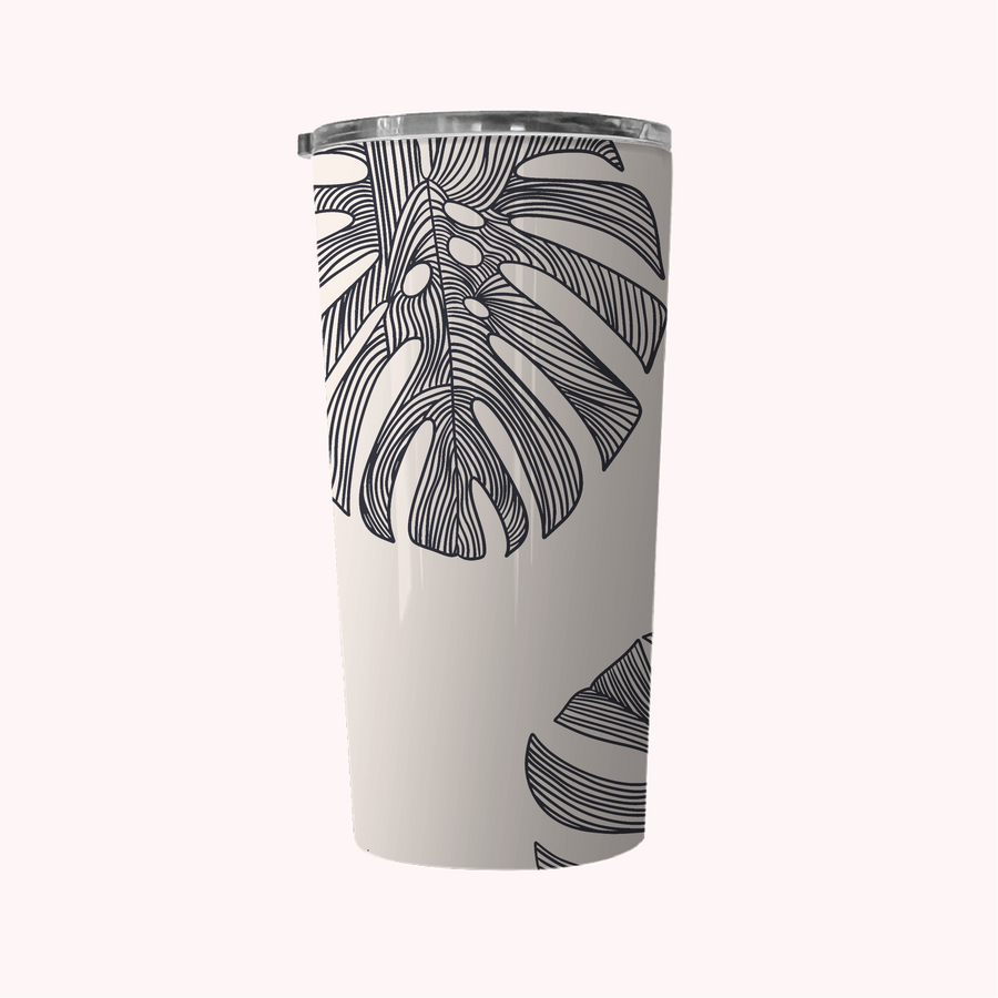 Lino Monstera Black