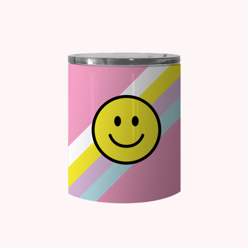 Smiley Face Stripe Pink