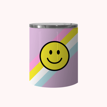 Smiley Face Stripe Lavender