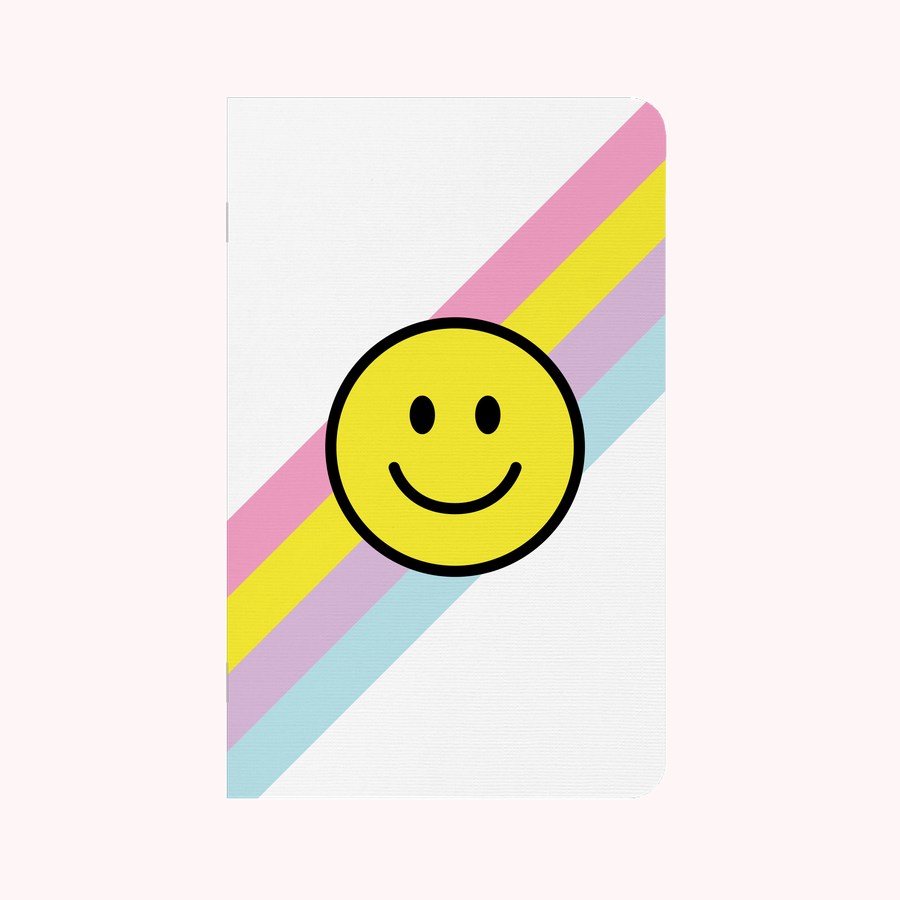 Smiley Face Stripe White