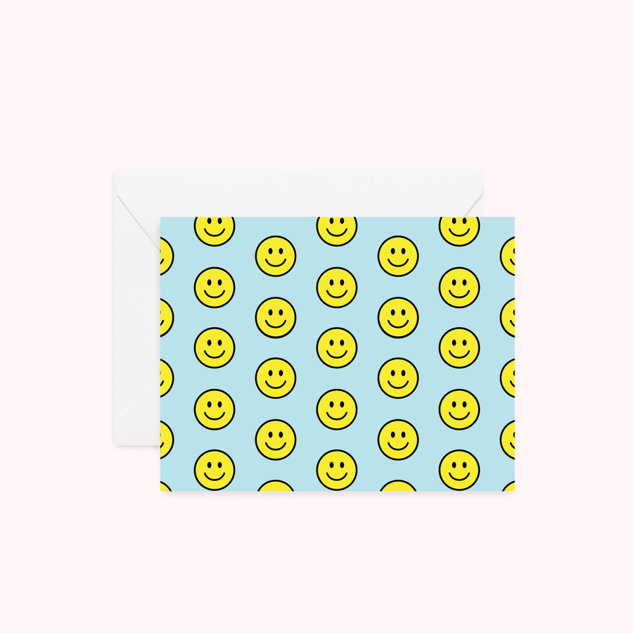 Smiley Face Blue