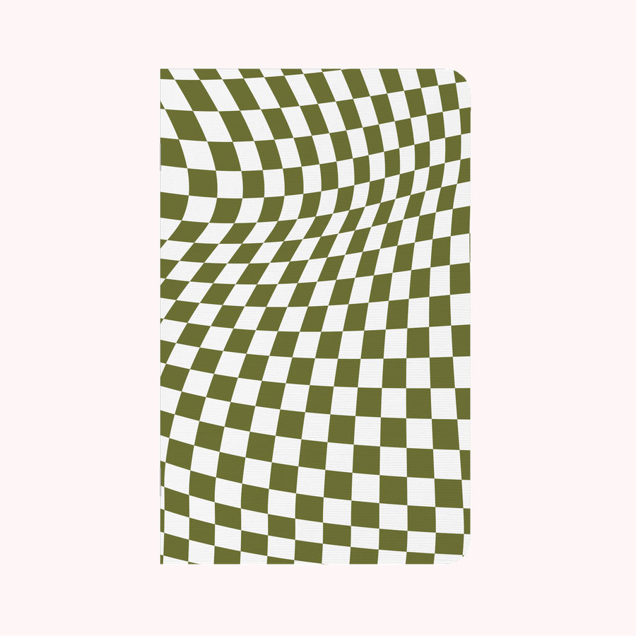 Wavy Checkerboard Olive