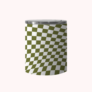 Wavy Checkerboard Olive