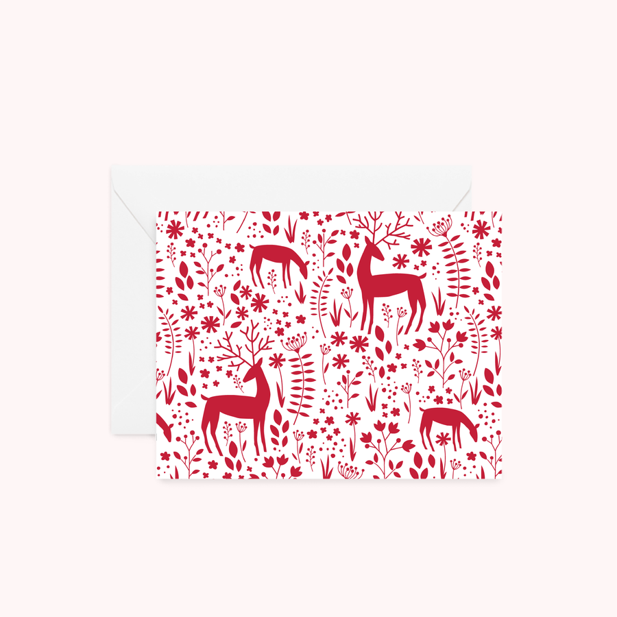 Holiday Woodland Red