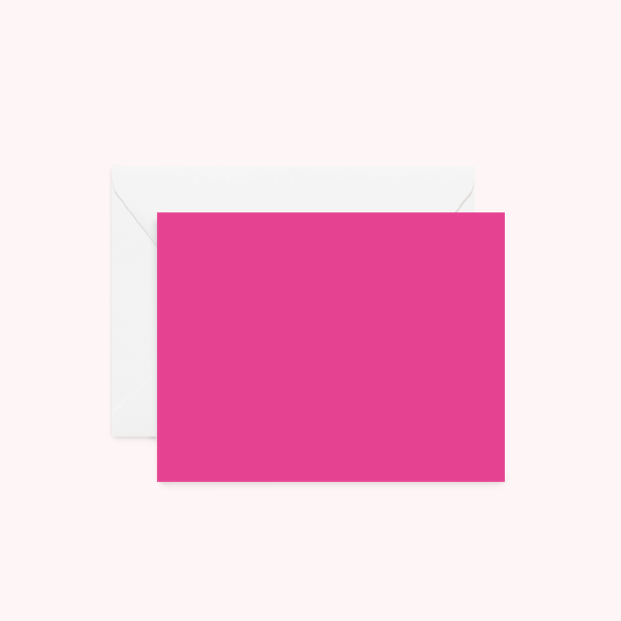 Solid Pink Stationery