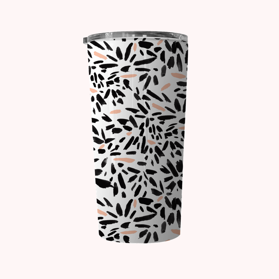 Personalized Tumbler 20 oz Abstract floral