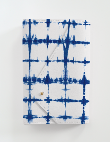 Grab N' Go: Shibori Leather Folio