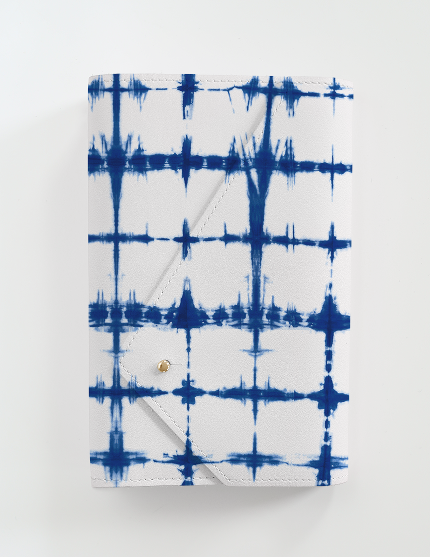 Grab N' Go: Shibori Leather Folio